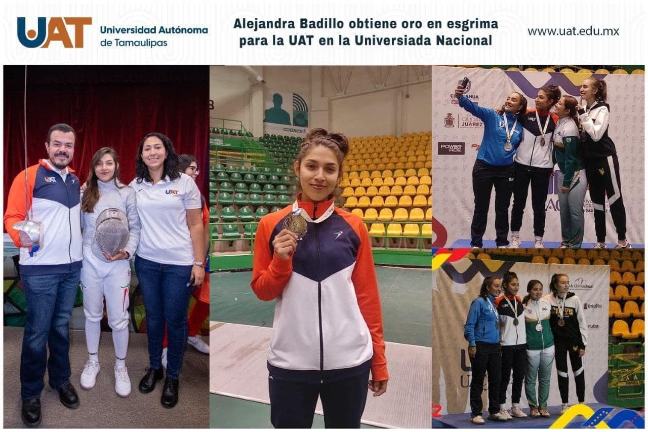 Alejandra Badillo obtiene oro para la UAT en la Universiada Nacional