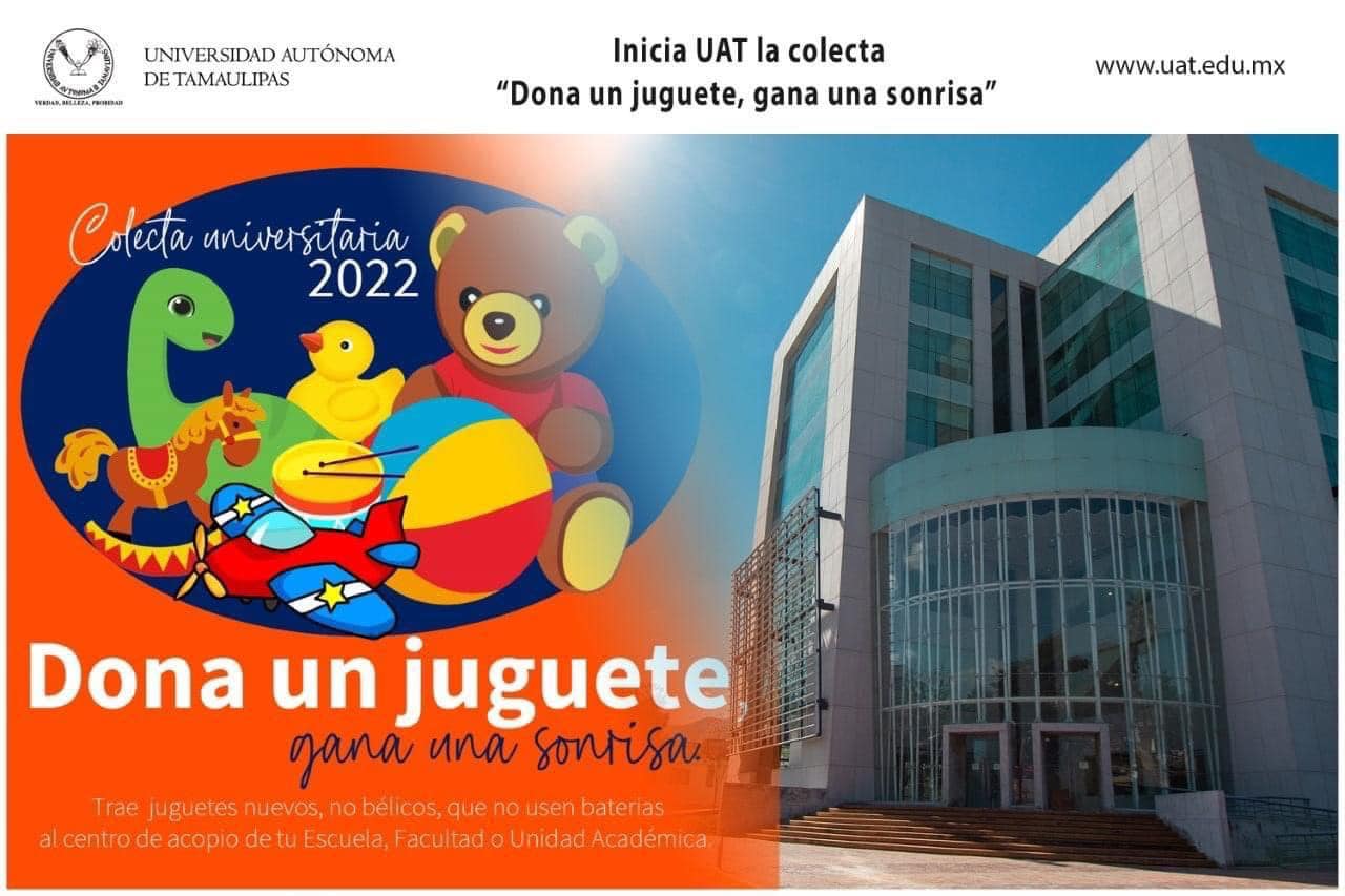 Inicia UAT la colecta “Dona un juguete, gana una sonrisa”