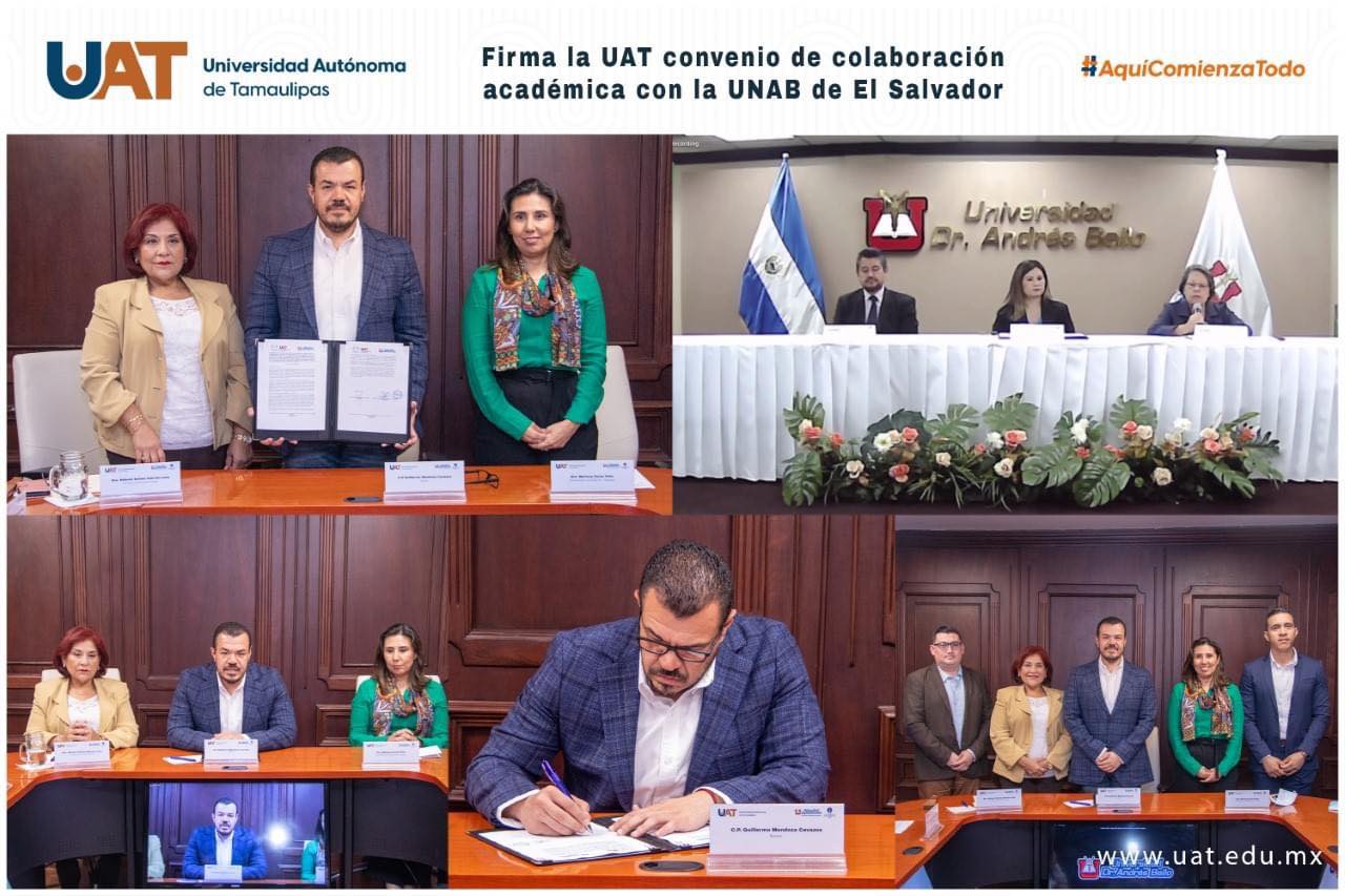 Firma la UAT convenio con la UNAB de El Salvador