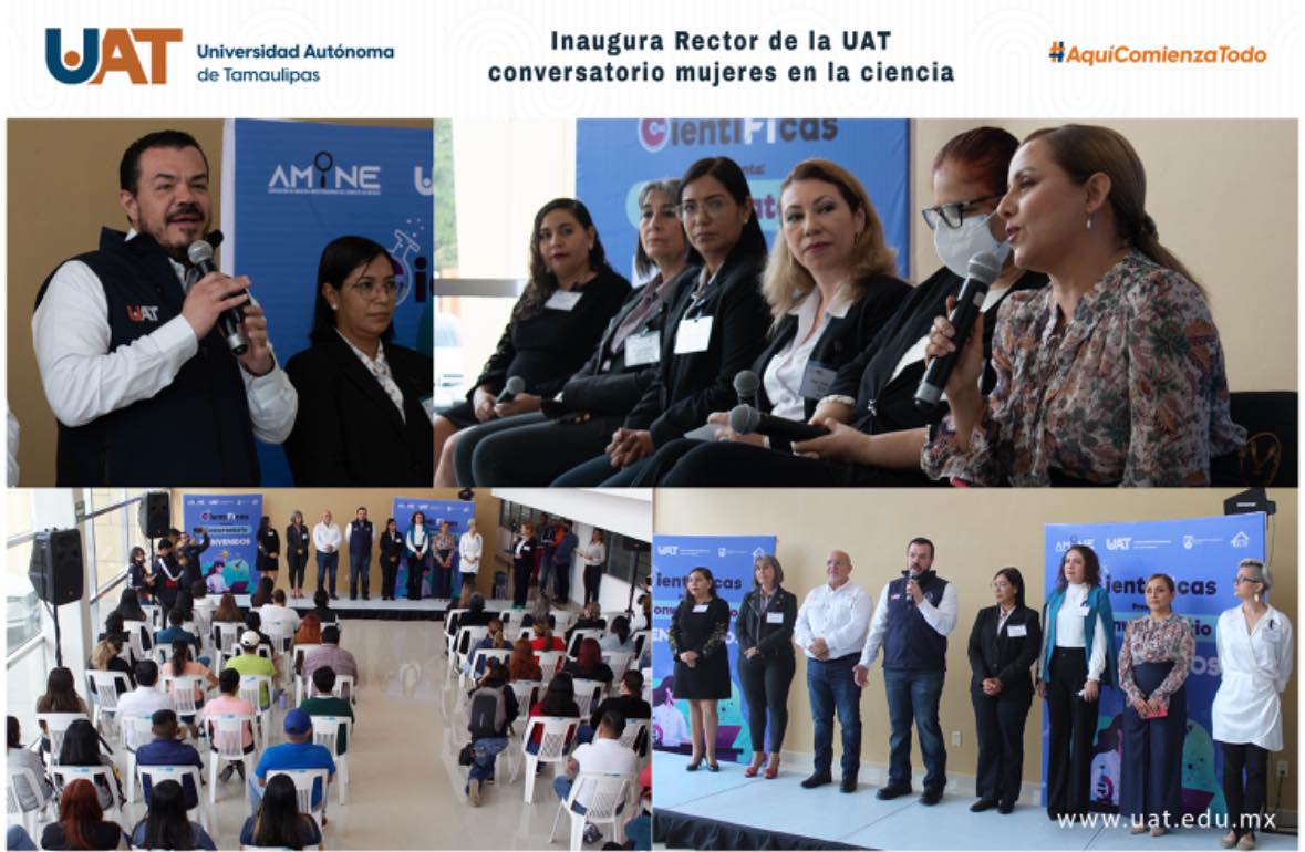 Rector de la UAT inaugura conversatorio sobre mujeres en la ciencia