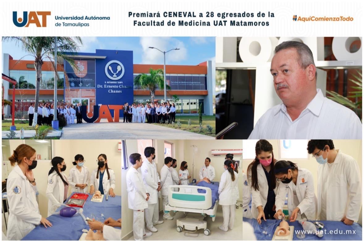 Premiará el CENEVAL a 28 egresados de la Facultad de Medicina UAT Matamoros