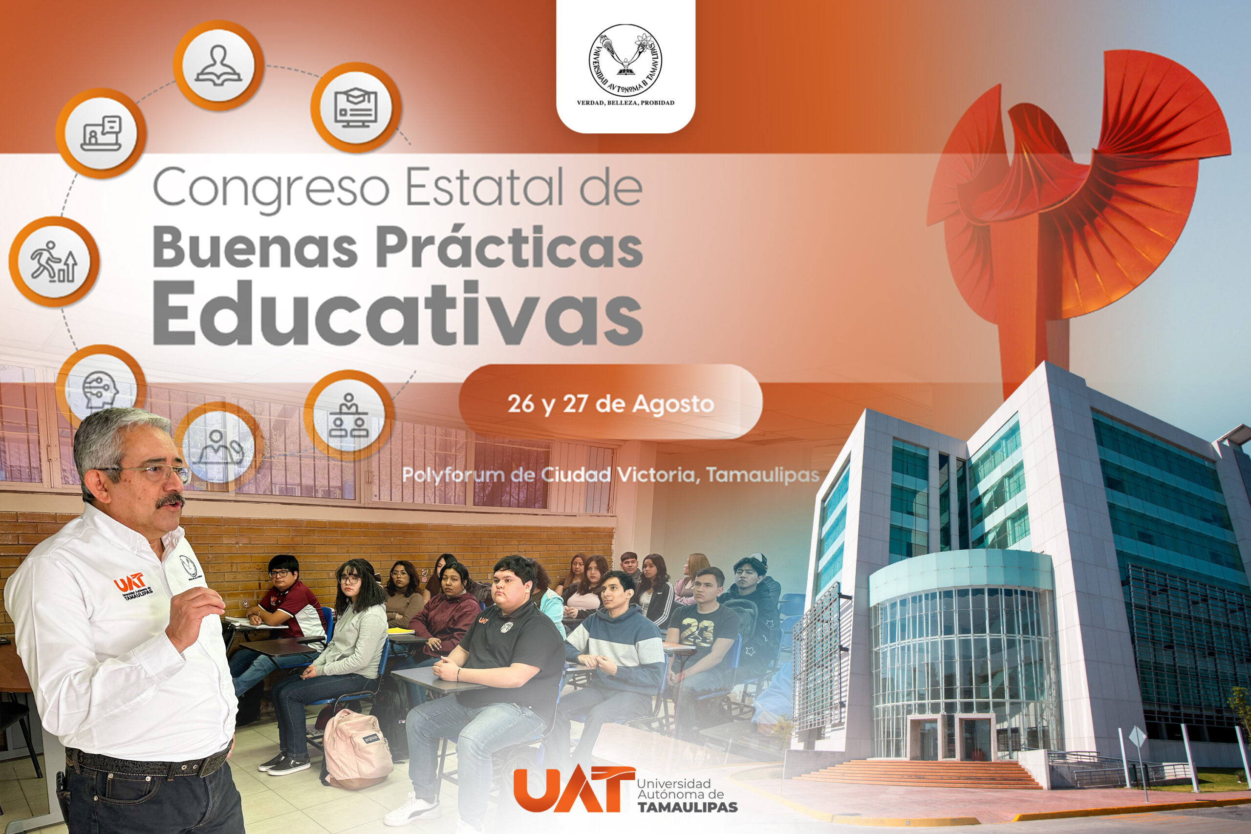 Promueve la UAT Congreso Estatal de Buenas Prácticas Educativas 2025 