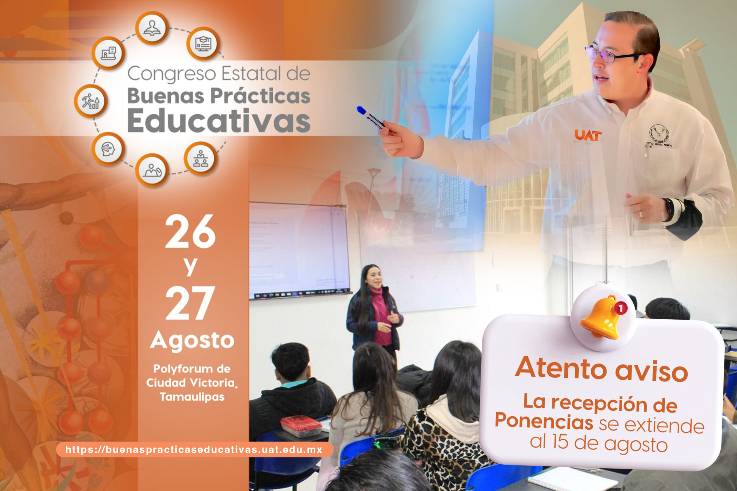 Reunirá la UAT a más de mil docentes en congreso de prácticas educativas 