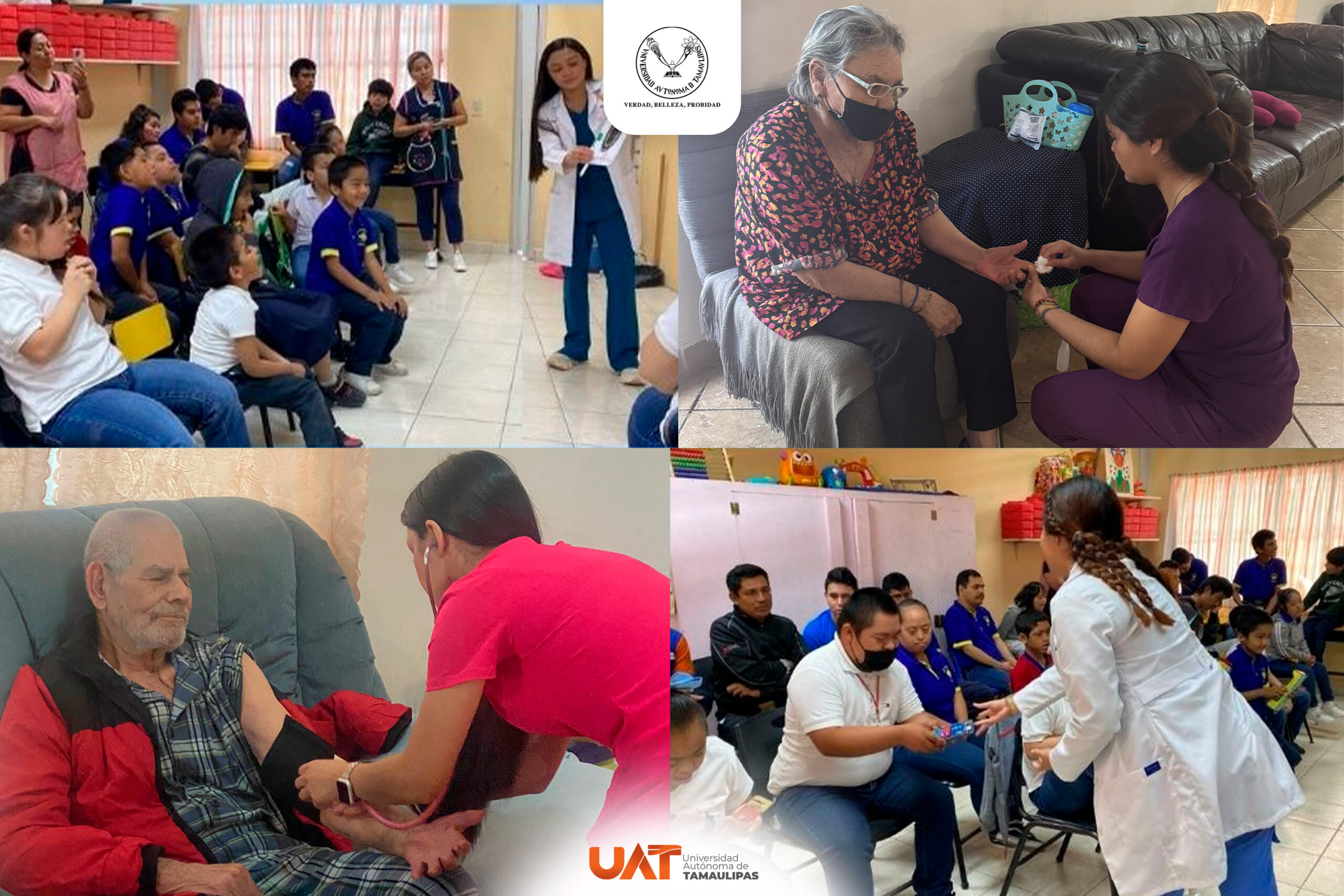 Atiende la UAT con servicios médicos gratuitos a grupos vulnerables y adultos mayores 