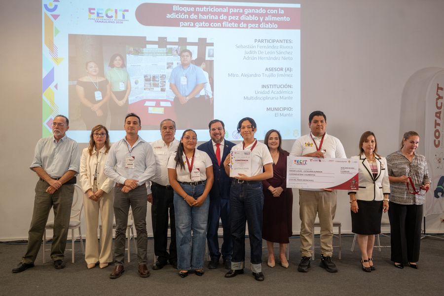 Estudiantes de la UAT transforman plaga en alimentación animal de alto valor nutricional