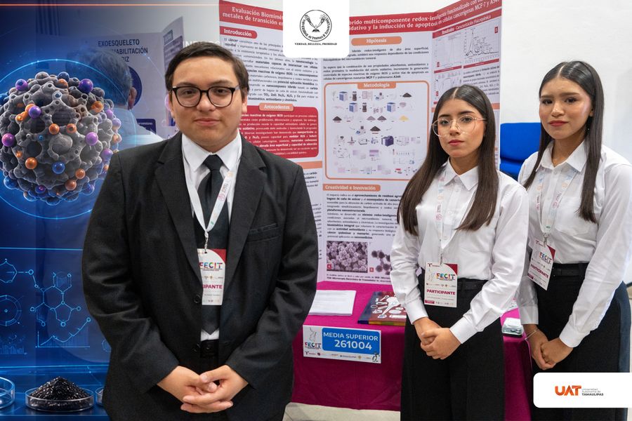 Estudiantes de la UAT desarrollan nanocompuesto para combatir células cancerosas